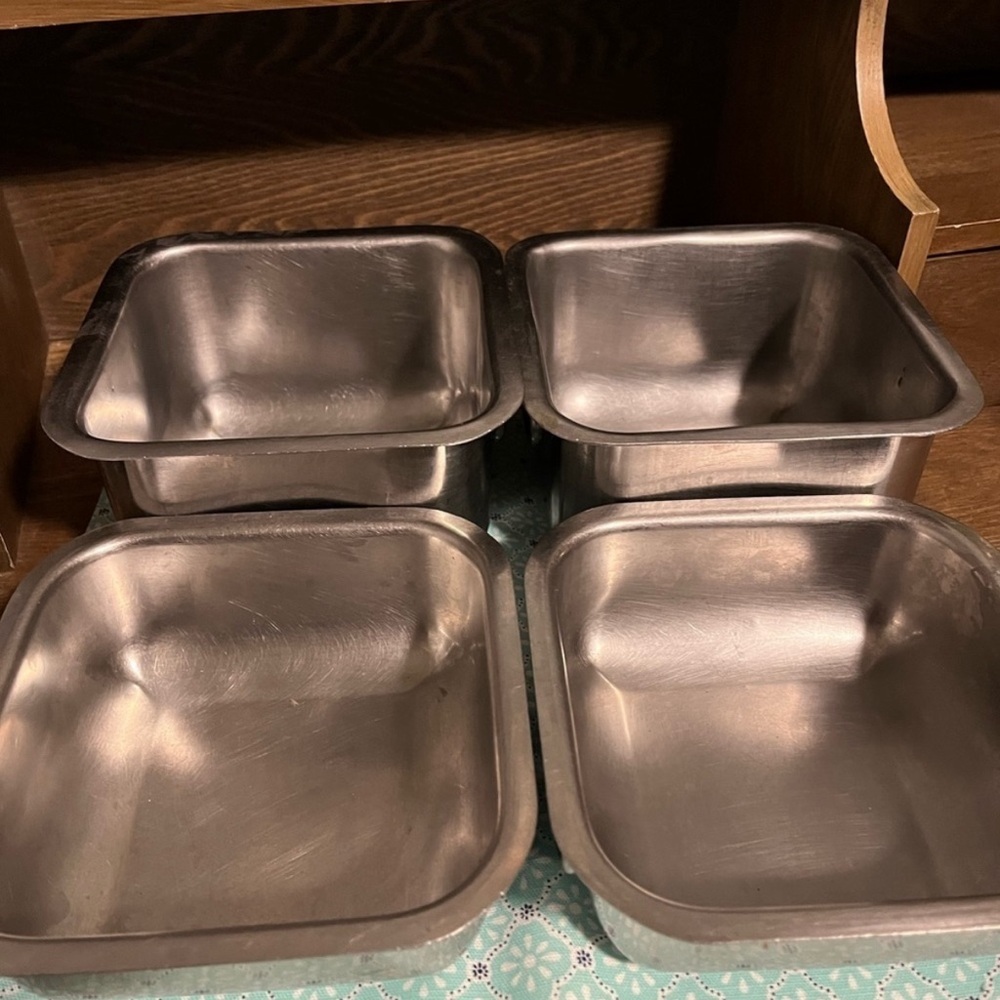 🎁 Stainless Steel Restaurant Steam Table or Hotel Pans, Table Containers 4ea